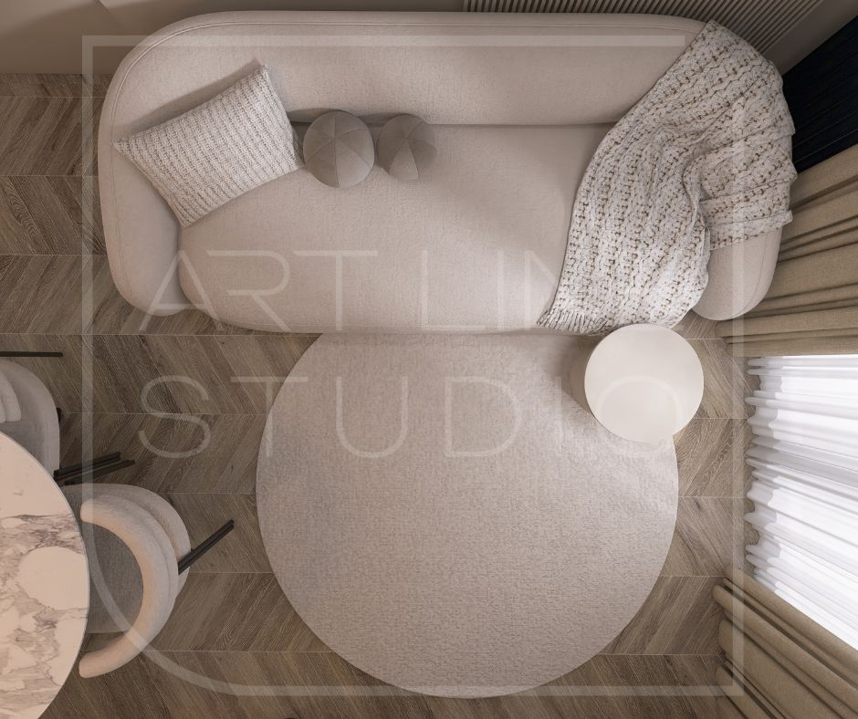 კრწანისის რაიონში არსებული, მცირე ფართობის აპარტამენტის ოპტიმალური გეგმარების დიზაინ-პროექტი